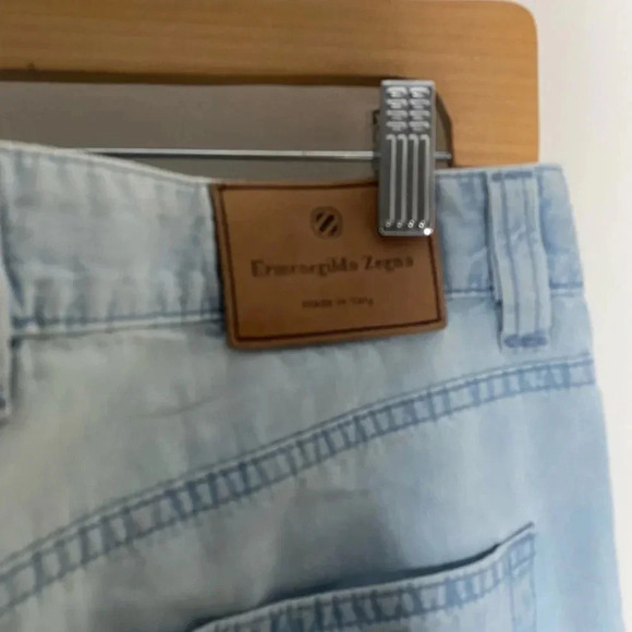 Ermenegildo Zenga Light Wash Wide Leg Jeans Size 38 - Picture 6 of 6